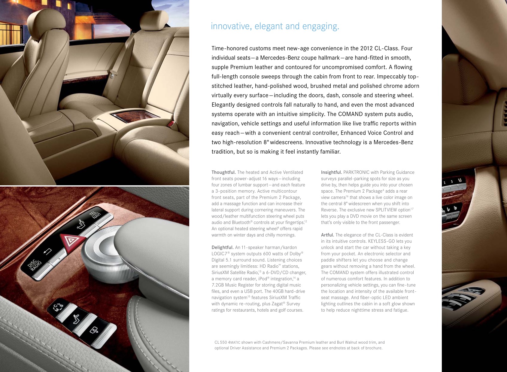2012 Mercedes-Benz CL-Class Brochure Page 5